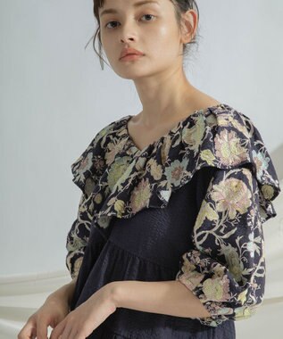 フリル刺繍トップ / GRACE CONTINENTAL | GRACE CONTINENTAL