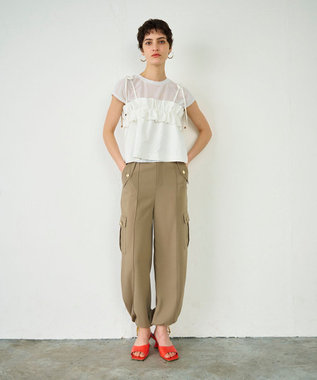 GRACE CONTINENTAL ビスチェチュールトップ ホワイト