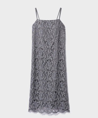 GRACE CONTINENTAL コードリバーレースドレス グレー
