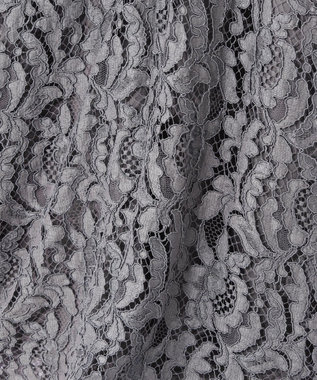 GRACE CONTINENTAL コードリバーレースドレス グレー