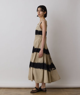 GRACE CONTINENTAL デニム切替サーキュラーワンピース ベージュ