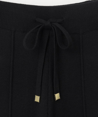 GRACE CONTINENTAL サイドラインニットパンツ ブラック