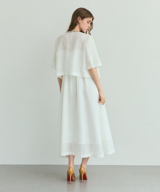 GRACE CONTINENTAL メッシュツイードジャケット ホワイト