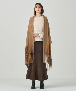 GRACE CONTINENTAL モールニットスカート ブラウン