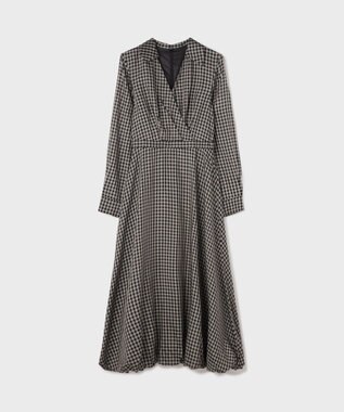 GRACE CONTINENTAL カシュクールバルーンワンピース チャコール