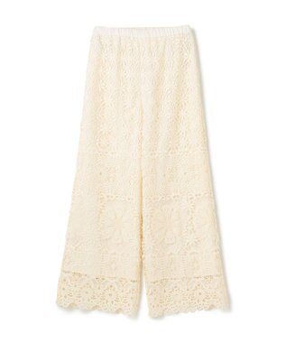 GRACE CONTINENTAL レースストレートパンツ キナリ