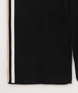 GRACE CONTINENTAL サイドラインニットパンツ ブラック