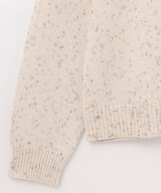 GRACE CONTINENTAL カシミヤ混ラメニットトップ キナリ