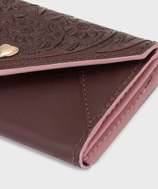 GRACE CONTINENTAL 【Valentine】LetterCardCase ブラウン