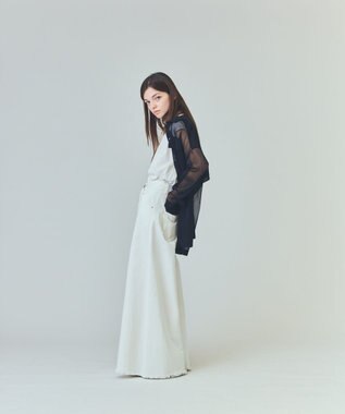 GRACE CONTINENTAL カバーオールシアージャケット ブラック