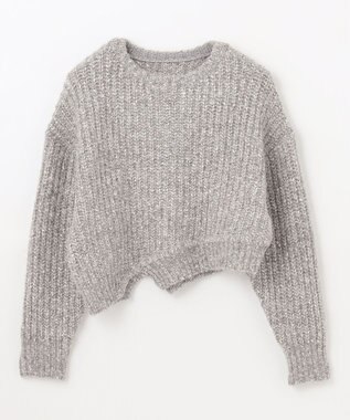 GRACE CONTINENTALロゴショートトップ 新品 お得 セール】 チェックショートニットトップ （ニット・セーター