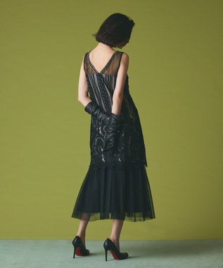 GRACE CONTINENTAL アールデコレースドレス ブラック