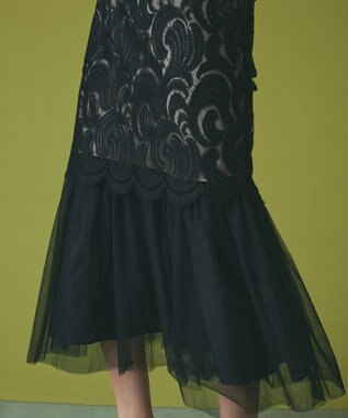 GRACE CONTINENTAL アールデコレースドレス ブラック