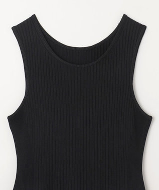 GRACE CONTINENTAL アメスリニットギャザーワンピース ブラック