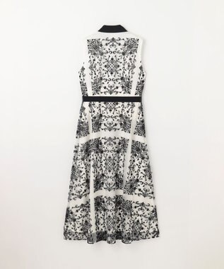 GRACE CONTINENTAL 刺繍フレアドレス キナリ