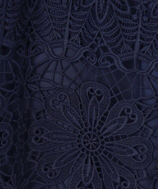 GRACE CONTINENTAL レースストレートパンツ ネイビー