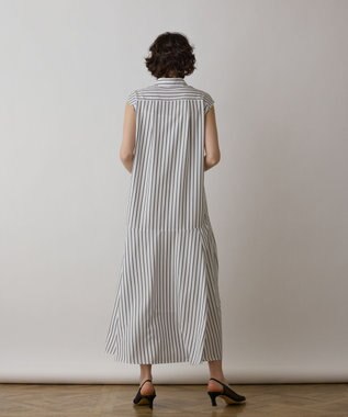 GRACE CONTINENTAL ストライプシャツワンピース ホワイト