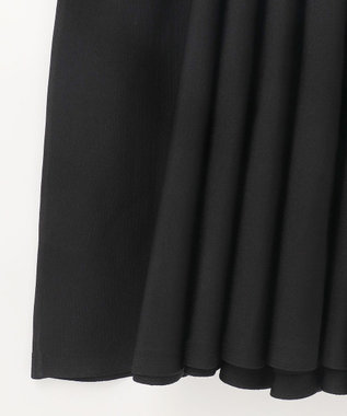 GRACE CONTINENTAL アメスリニットギャザーワンピース ブラック