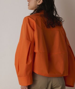 GRACE CONTINENTAL ビッグスリーブシャツ オレンジ
