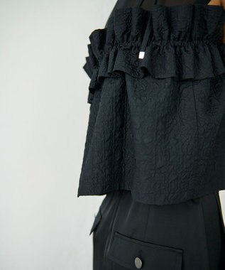 GRACE CONTINENTAL ビスチェチュールトップ ブラック