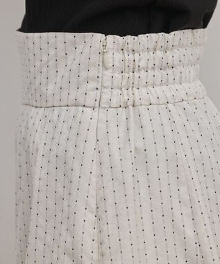 GRACE CONTINENTAL ラメドットタフタジャガードスカート キナリ