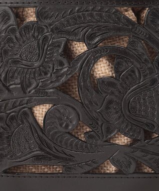 GRACE CONTINENTAL Cutwork box Bag ブラック