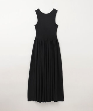 GRACE CONTINENTAL アメスリニットギャザーワンピース ブラック