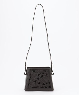 GRACE CONTINENTAL Cutwork box Bag ブラック