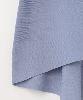 GRACE CONTINENTAL フラワーコードニットトップ ブルー