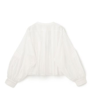 GRACE CONTINENTAL ピンタックショートブラウス ホワイト