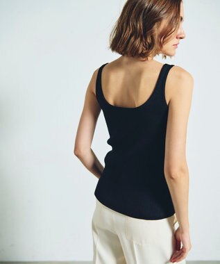 GRACE CONTINENTAL デコルテニットタンク ブラック