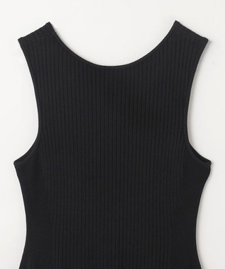 GRACE CONTINENTAL アメスリニットギャザーワンピース ブラック