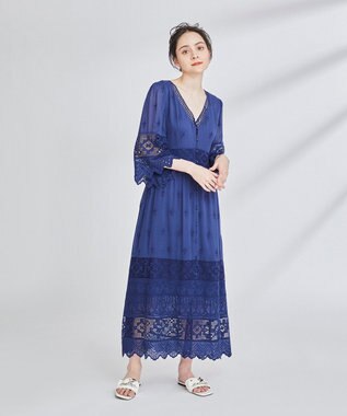 レース刺繍ワンピース Grace Continental Grace Continental グレースコンチネンタル 通販 レース刺繍ワンピース Grace Continental Grace Continental グレースコンチネンタル 通販