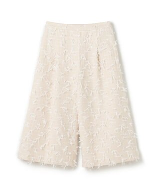 GRACE CONTINENTAL リボンヤーンフレアパンツ キナリ