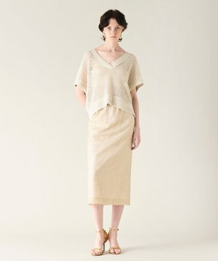 送料無料の通販 / メッシュVネックニットトップ GRACE GRACE | CONTINENTAL ニット+セーター
