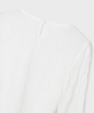 GRACE CONTINENTAL シアーレースカットトップ ホワイト