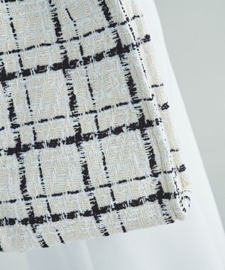 GRACE CONTINENTAL ツイードショルダーバッグ ホワイト