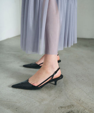 GRACE CONTINENTAL チュールティアードスカート グレー