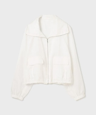 GRACE CONTINENTAL ブライトメッシュブルゾン ホワイト