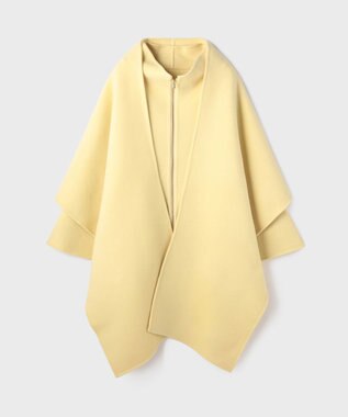 GRACE CONTINENTAL ストール付リバージップブルゾン イエロー