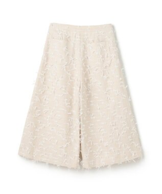 GRACE CONTINENTAL リボンヤーンフレアパンツ キナリ