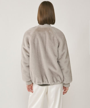 GRACE CONTINENTAL フェイクミンクファーブルゾン グレー