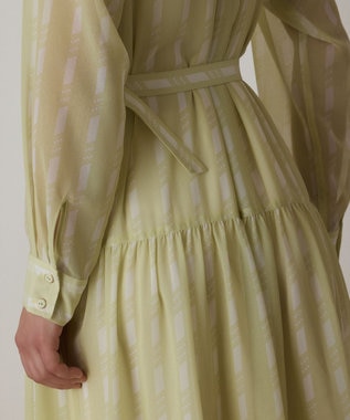 GRACE CONTINENTAL ハートストライプワンピース イエロー