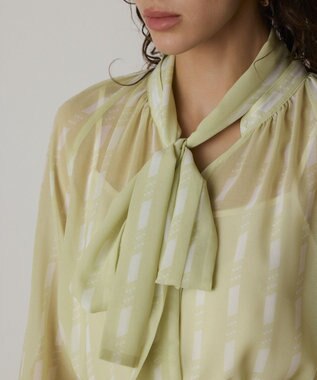 GRACE CONTINENTAL ハートストライプワンピース イエロー