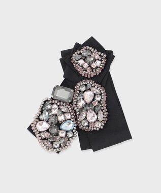 GRACE CONTINENTAL グログランブローチ ブラック