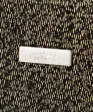 GRACE CONTINENTAL Fabricフラットポーチ-AW ゴールド