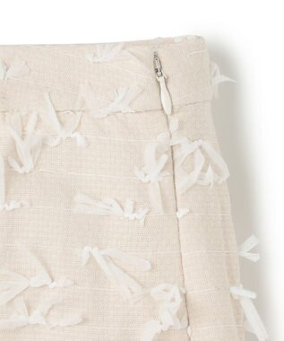 GRACE CONTINENTAL リボンヤーンフレアパンツ キナリ