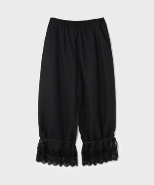 GRACE CONTINENTAL ドロストクロップドパンツ ブラック