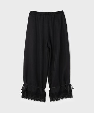 GRACE CONTINENTAL ドロストクロップドパンツ ブラック