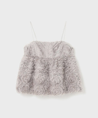 GRACE CONTINENTAL フラワーチュールキャミ グレー